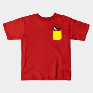 Pocket Willie Wagtail Kids T-Shirt